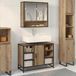 Maison Exclusive - Armoire de salle de bain, chêne artisanal, 80 x 33 x 60 cm, fibre de bois