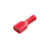 HELLA VALUEFIT Kabelverbinder - Met stofkap - Rood - Doorsnede vanaf: 0.5mm² - Doorsnede tot: 1.0mm² - Huls voor platte stekker - 6,3 x 0,8 - Set - Aantal: 8 - 8KW 708 373-812