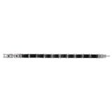 35/0567 Phebus 35/0567 herenarmband roestvrij staal 21 cm keramiek zwart