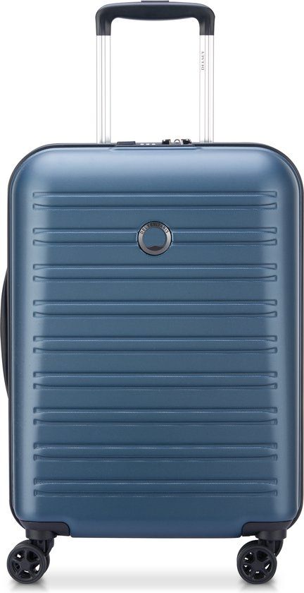 Delsey Segur 2.0 Handbagage Koffer 55 cm - Blauw - TSA Slot - 4 Wielen