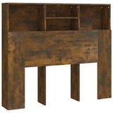 VidaXL Hoofdbordkast 120x19x103,5 cm gerookt eikenkleurig