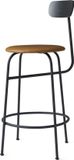 Audo Copenhagen Afteroom Counter Chair - Black - Cognac - Wood - Plastic