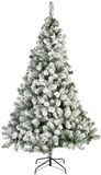 Bellatio Decorations Imperial kerstboom - H360 cm - groen - besneeuwd - kunstboom - zachte naalden - metalen voet - groot formaat