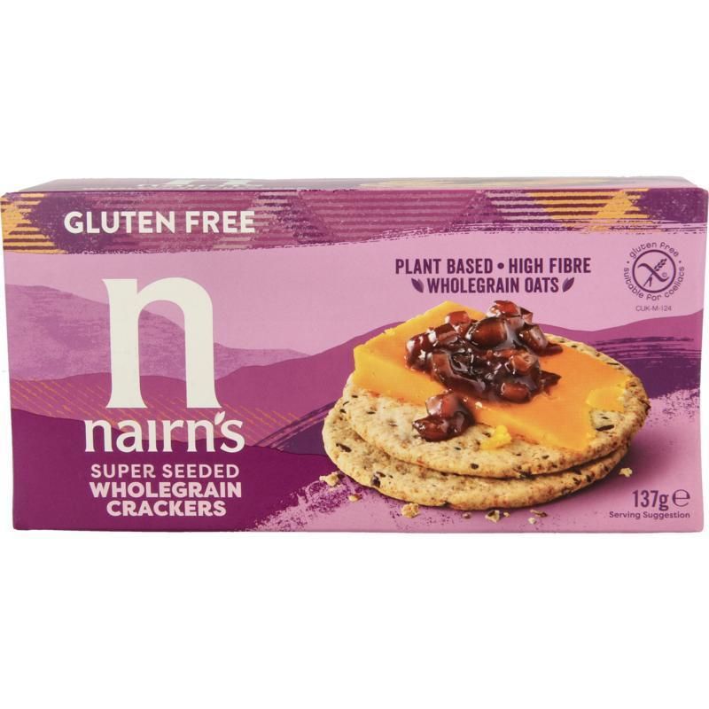 nairns Oatcrackers Super Seeded - 137g