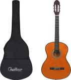 vidaXL Gitaar Klassiek Beginner met Tas 4/4 Donkerbruin