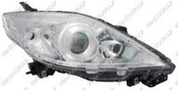 Prasco MZ4284914 elektrische koplampen links zonder motor voor Mazda zwart