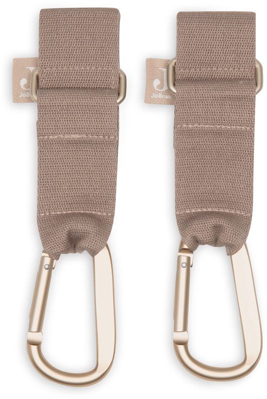 Jollein Tassenhaak Kinderwagen - Milky Coffee - 2 stuks