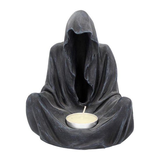 Nemesis Now Final Flame, sitting reaper Theelichthouder - Zwart