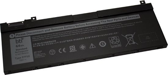 BTI 5TF10- Batterij/Accu voor Dell Precision 7530, 7540, 7730, 7740 - 8000 mAh