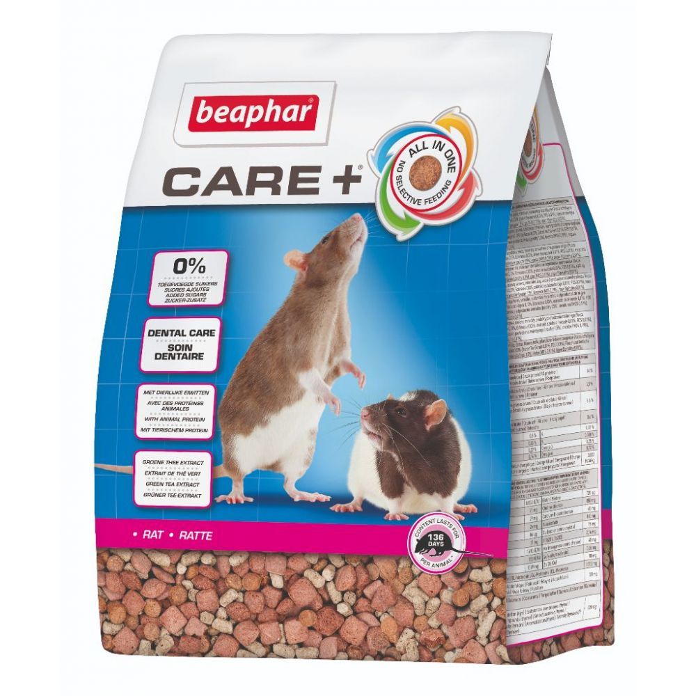 BEAPHAR Care+ Rattenvoer - 1,5 kg - 4 stuks