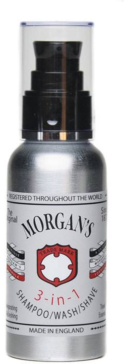 Morgan's 3 in 1 Shampoo Wash and Shave