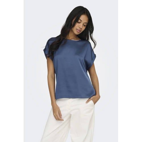 ONLY T-shirt blauw