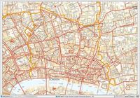 Carte des codes postaux de Londres A0 - Plastifié, lavable