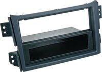 2-DIN Paneel voor Opel Agila - Suzuki Splash 2008-2014 - Zwart