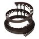 GARDENIX LineBorder flexibele gazonrand, kunststof, 20 grondankers, lengte 10 m, hoogte 6 cm, bruin
