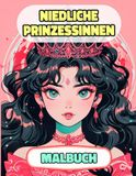 Niedliche Prinzessinnen Malbuch: Farbung Seiten Von Königinnen Königlichen Frauen Majestät Palast Mädchen Kaiserin Mittelalter Burg Mädchenhaft ... Stressabbau | Für Kinder Erwachsene