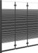 Paroi de douche pliable 3 panneaux 130x130 cm ESG noir
