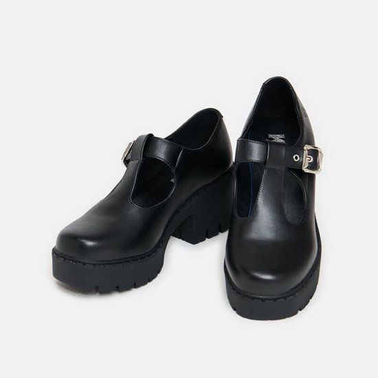 Koi Kazuki Switch Mary Janes Hoge hak zwart PVC