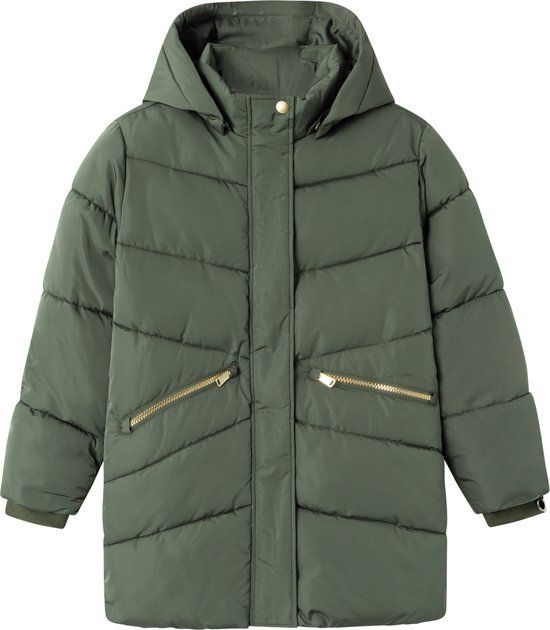 NAME IT NKFMEMO Jacket Long TB Girls - Size 146 - Climbing Ivy