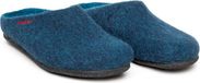 Magicfelt Dames en Heren pantoffels Filz dark petrol maat 46
