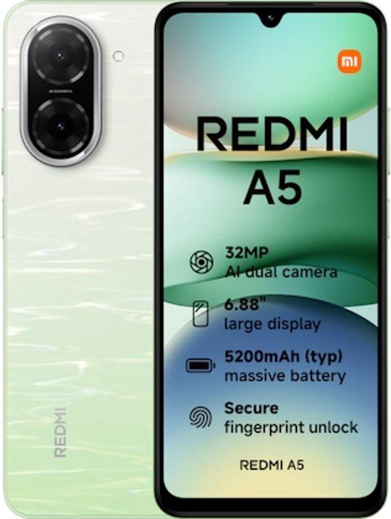 Xiaomi Redmi A5 - 6.88" Smartphone - 4GB RAM - 128GB - Green