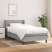 Maison Exclusive - Sommier à lattes de lit avec matelas gris clair 100x200cm tissu
