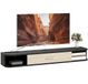 Homcom meuble TV en MDF, 120x26x16 cm, noir