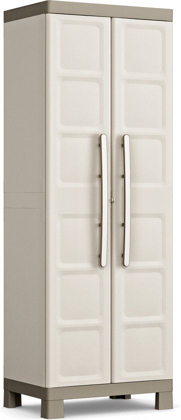 Keter Excellence Opbergkast hoog - 4 planken - 45x65x182cm - Beige/Taupe