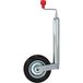 cartrend Steunwiel met zwengel, geschikt voor woon- en transportaanhangers, met PU-banden, buisdiameter 48 mm