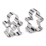 Patisse 13997 Set van 2 Uitsteekvormen Engel en Engel met Hart, 7 x 5,5 x 2,5 cm, Roestvrij Staal