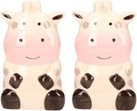 Merkloos Waterverdamper radiator - 2x - koe - kunststeen - kinderkamer - 17 cm - luchtbevochtiger