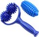 Rouleau de massage avec poignées, avec 3 boules de massage, rouleau de massage musculaire, appareil de massage anti-cellulite pour jambes, pieds, dos