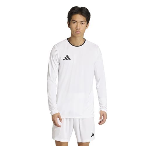 adidas heren Entrada26 Long Sleeve Jersey Shirt, white/black, XXL