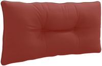 vidaXL Rugkussen PUTTEN 100% Polyester Rood 70 x 40 x 10 cm