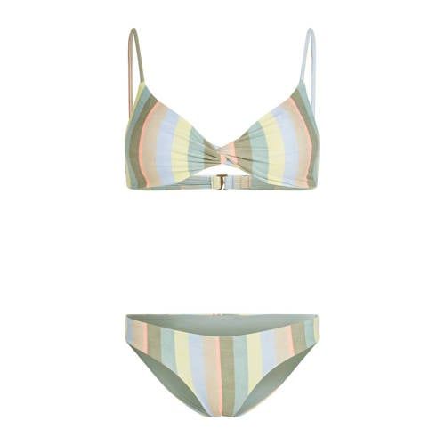 O'Neill voorgevormde bikini set Malibu Matira groen/lichtblauw/geel