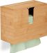 Merkloos Relaxdays handdoek dispenser - bamboe - 21 x 27 x 13 cm