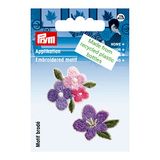 Prym 926745 Appl. gerecycled bloemen paars