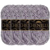JubileeYarn Chenille Garen - Worsted Gewicht - 100g/streng (4 strengen, 104 Maagdenpalm)