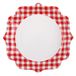 Santex Boerenbont Oktoberfest Thema Wegwerpbordjes - 10x - 23 cm - Gingham/Vichy Print