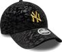 New Era New York Yankees Dames Leo Velour Metallic 9forty Cap Zwart
