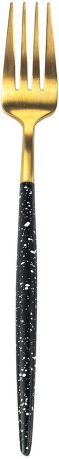 BAMA Dessertvork Kyoto Gold Black Marble - 12 Stuks