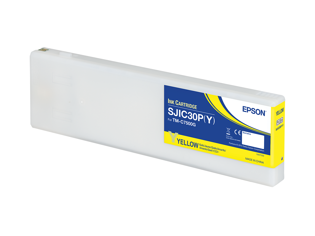 Epson SJIC30P(Y): Ink cartridge for ColorWorks C7500G (Yellow) single pack / geel