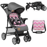 Lionelo Emma Plus Lichtgewicht en robuuste kinderwagen 6-36 maanden, snel compact opvouwbaar, liggend liggen, kinderwagen met 5-punts harnas, XXL luifel, schokabsorberende wielen, dienblad, tas