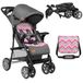 Lionelo Emma Plus Lichtgewicht en robuuste kinderwagen 6-36 maanden, snel compact opvouwbaar, liggend liggen, kinderwagen met 5-punts harnas, XXL luifel, schokabsorberende wielen, dienblad, tas