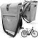 Unyqoos® Dubbele fietstas – waterdichte bagagetas voor fiets, omwisselbaar naar rugzak of schoudertas, Quick-Connect systeem voor e-bikes, geschikt voor A4-formaat/laptops