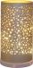 ANNA's collection Champagne Cylinder Glass Rotating LED Battery USB Connection 9x17cm