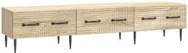 vidaXL meuble TV avec tiroir Sonoma Chêne 147 x 34,5 x 30 cm Bois transformé