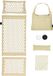 LifeGoods Acupressuur Mat Eco - 72x43x2cm - Spijkermat met Kussen / Draagtas / 2x Triggerpoint Bal - Beige/Wit