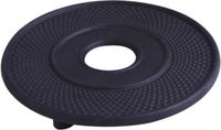 Svenska Living Pannen/theepot onderzetters - 2x stuks - Gietijzer - Zwart - 14 cm