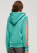 Superdry Super Athletic sweat à capuche graphique zippé Femme Aqua Shore Turquoise Marl